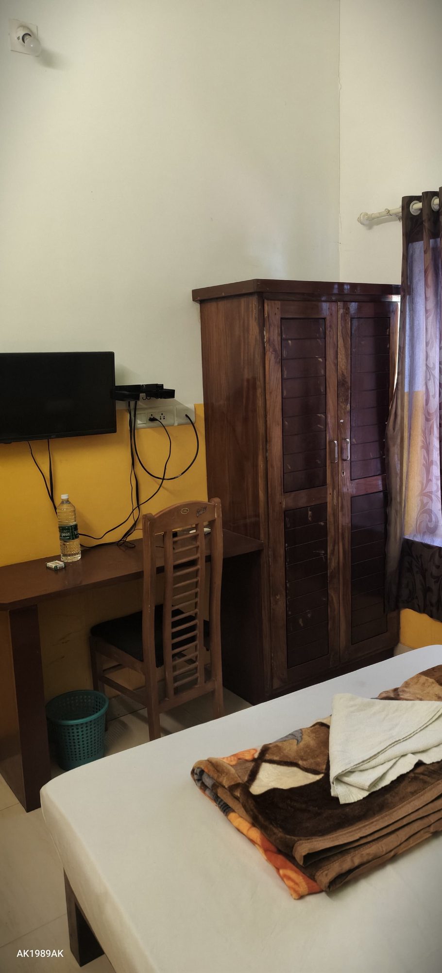 TV and table setup at Jumayira International hotel